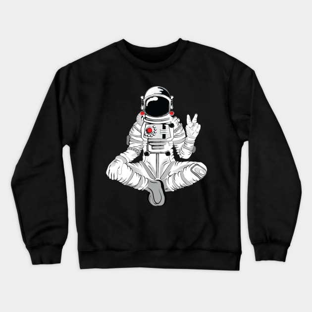 spaceman 2 Crewneck Sweatshirt by medo art 1